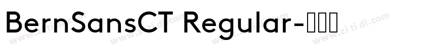 BernSansCT Regular字体转换